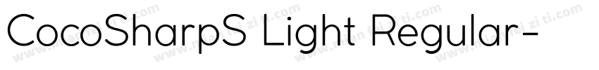 CocoSharpS Light Regular字体转换